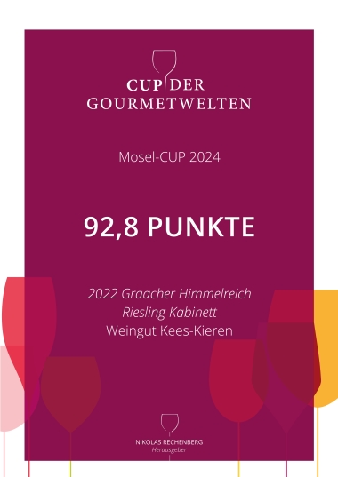 Urkunde Mosel CUP 2024 Kabinett